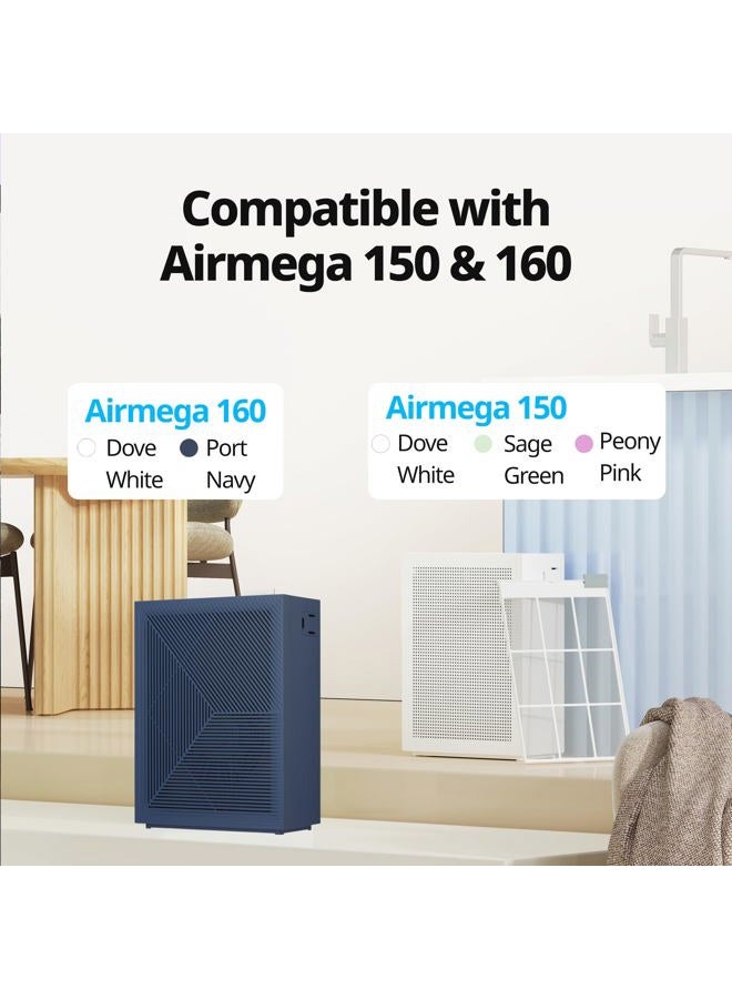 COWAY Airmega 150 Air Purifier Replacement Filter Set, Green True HEPA and Active Carbon Filter, AP-1019C-FP - Image 2